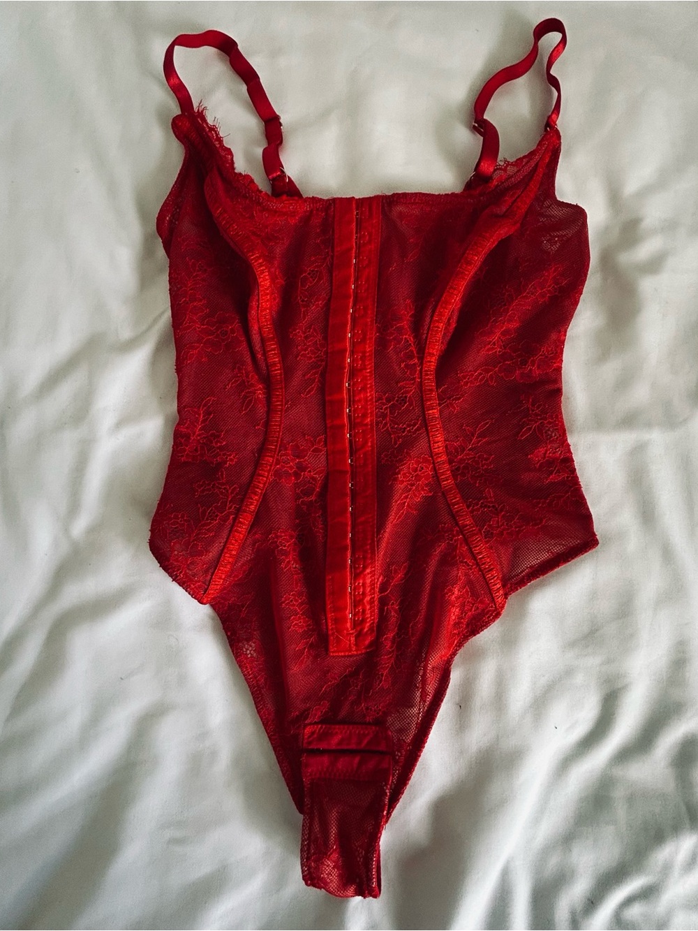 Red Lace Bodysuit - Women Intimates & Sleepwear